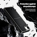 Pikkukuva 8 / 11: DUX DUCIS iPhone 16e Rafi II Series Suojakuori jossa on Korttipidike - Musta Black