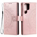 Pikkukuva 3 / 6: SKALO Samsung S22 Ultra Mandala Plånboksfodral - Roséguld Pink gold
