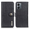 Miniatyrbillede 1 af 8: SKALO Motorola Moto G14 KHAZNEH Premium Pungetui i PU-læder - Sort Black