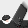 Miniatyrbild 5 av 6: Stöttåligt Armor Carbon TPU-skal Moto G8 Plus - fler färger Blå