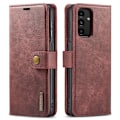 Pikkukuva 1 / 10: DG MING Samsung A13 4G 2-in-1 magneetti lompakkokotelo - Punainen Red