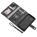 Miniatyrbillede 2 af 5: VILI iPhone 16 Pro Max GVB Series Flip Cover m. pung i PU-læder - Sort Black