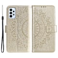 Pikkukuva 1 / 5: SKALO Samsung A23 5G Mandala lompakkokotelo - Kulta Gold