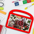 Pikkukuva 9 / 11: SKALO Samsung Tab A9 Lapsikuori kahvalla ja jalustalla - Punainen Red