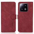 Pikkukuva 1 / 7: SKALO Xiaomi 13 5G KHAZNEH Lompakkokotelo PU-nahasta - Punainen Red