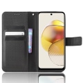 Pikkukuva 2 / 8: SKALO Motorola Moto G73 5G Premium Mini Rhombus Lompakkokotelo - Musta Black