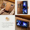 Pikkukuva 9 / 11: DG MING Google Pixel 9a 2-in-1 Magneetti Lompakkokotelo - Ruskea Brown