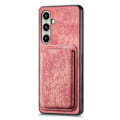 Pikkukuva 2 / 5: SKALO Samsung A26 5G PU-nahkainen magneettinen korttikotelo Suojakuori - Pinkki Pink