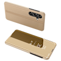 Miniatyrbillede 1 af 8: SKALO Samsung A26 5G Clear View Flip Cover - Guld Gold
