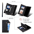 Miniatyrbillede 9 af 11: SKALO Google Pixel 8 Pro ESEBLE Big Wallet Pungetui - Sort Black