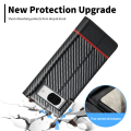 Miniatyrbillede 7 af 11: SKALO Google Pixel 8 LC.IMEEKE Carbon Fiber Pungetui i PU-læder - Sort Black