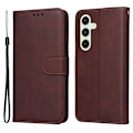 Miniatyrbillede 2 af 9: SKALO Samsung S24 FE PU-læder Pungetui - Vælg farve Brown
