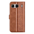 Pikkukuva 7 / 7: SKALO OnePlus Nord 4 Lompakkokotelo PU-nahkaa - Ruskea Brown