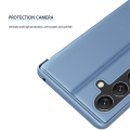 Pikkukuva 6 / 8: SKALO Samsung A05s 4G Clear View Lompakkokotelo - Kulta Gold