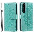 Pikkukuva 1 / 7: SKALO Sony Xperia 1 VI Mandala lompakkokotelo - Turkoosi Turquoise