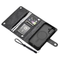 Miniatyrbillede 2 af 5: VILI iPhone 16 GVB Series Flip Cover m. pung i PU-læder - Sort Black