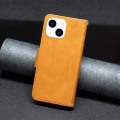 Pikkukuva 5 / 7: SKALO iPhone 15 Lompakkokotelo PU-nahkaa - Keltainen Yellow