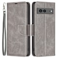 Miniatyrbillede 1 af 6: SKALO Google Pixel 7a Flip Cover m. pung i PU-læder - Grå Grey