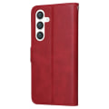 Pikkukuva 9 / 9: SKALO Samsung S24 PU-nahkainen Lompakkokotelo - Valitse väri Red