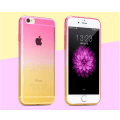 Miniatyrbild 9 av 9: Gradient färgade Silikon TPU-Skal till iPhone 6/6S - Olika färger MultiColor Grön/Gul