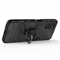 Miniatyrbillede 2 af 5: SKALO Samsung A02s / A03s Armor Hybrid Metallring skal - Svart Black