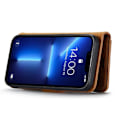 Pikkukuva 3 / 11: DG MING iPhone 15 Pro Max 2-in-1 magneetti lompakkokotelo - Ruskea Brown