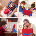 Miniatyrbillede 7 af 7: SKALO iPad 10.2 Spindelvæv til børneskaller - Rød-Blå Multicolor