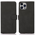 Miniatyrbillede 1 af 8: SKALO iPhone 16 Pro KHAZNEH Pungetui i PU-læder - Sort Black