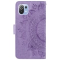 Pikkukuva 3 / 6: SKALO Xiaomi Mi 11 Lite Mandala Plånboksfodral - Lila Purple