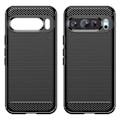 Miniatyrbild 3 av 9: SKALO Google Pixel 9/9 Pro Armor Carbon Stöttåligt TPU-skal - Fler färger Svart