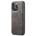 Pikkukuva 10 / 11: DG MING iPhone 15 Pro Max 2-in-1 magneetti lompakkokotelo - Harmaa Grey