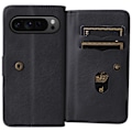 Pikkukuva 5 / 11: SKALO Google Pixel 9 Pro XL 10-lokeroa Lompakkokotelo - Musta Black
