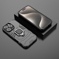 Miniatyrbild 6 av 6: SKALO iPhone 16 Pro Armor Hybrid Metallring skal - Svart Svart