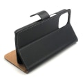 Miniatyrbillede 5 af 5: SKALO iPhone 12 Pro Max Flip Cover m. Pung i Ægte Læder - Vælg farve Brown