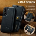 Miniatyrbillede 8 af 11: DG MING Samsung S24+ 2-i-1 Magnet Pungetui - Sort Black
