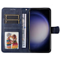 Miniatyrbillede 3 af 9: SKALO Samsung S23 FE PU-læder Pungetui - Vælg farve Blue