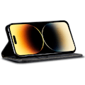 Miniatyrbillede 3 af 6: SKALO iPhone 16 Pro Max Jeans Flip Cover - Sort Black