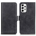 Miniatyrbillede 1 af 7: SKALO Samsung A23 5G Flip Cover m. pung i PU-læder - Sort Black