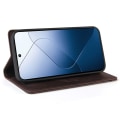 Miniatyrbillede 2 af 8: SKALO Xiaomi 14 5G GQ.UTROBE Pungetui i PU-læder - Brun Brown
