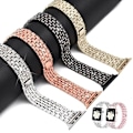 Pikkukuva 1 / 2: SKALO Teräsranneke Bling Apple Watch Series 10 46mm - Valitse väri Silver