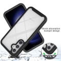 Miniatyrbild 4 av 5: SKALO Samsung A35 5G Shockproof Clear Hybrid Skal + Skärmskydd - Svart Svart