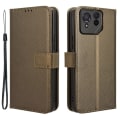Miniatyrbillede 1 af 7: SKALO Asus ROG Phone 8 Pro 5G Premium Mini Rhombus Wallet Flip Cover - Brun Brown
