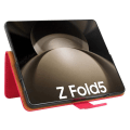 Miniatyrbild 3 av 8: SKALO Samsung Z Fold5 Plånboksfodral i PU-Läder - Cerise Cerise