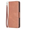 Miniatyrbillede 6 af 7: SKALO iPhone 15 Pro Max Flip Cover m. pung i PU-læder - Brun Brown