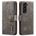 Pikkukuva 1 / 9: DG MING Samsung S23 Plus 2-in-1 magneetti lompakkokotelo - Harmaa Grey