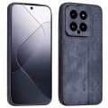 Pikkukuva 1 / 9: SKALO Xiaomi 14 5G AZNS PU-nahka suojakuori - Musta Black