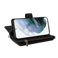 Miniatyrbild 8 av 11: SKALO Samsung A13 5G Big Wallet 17-FACK Plånboksfodral - Svart Svart
