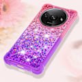 Pikkukuva 5 / 6: SKALO Xiaomi Redmi A3 Juoksuhiekka Glitter Sydämet TPU kuori - Pinkki-Violetti Multicolor