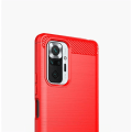 Pikkukuva 8 / 8: Stöttåligt Armor Carbon TPU-skal Xiaomi Redmi Note 10/10S Grey