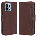 Pikkukuva 1 / 9: SKALO Motorola Edge 40 Pro 5G 6-lokeroa Lompakkokotelo - Ruskea Brown